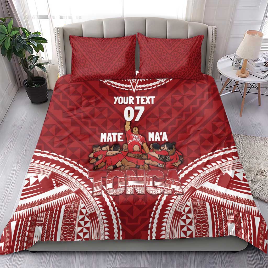 Personalized Mate Maa Tonga Rugby Bedding Set Ofa Atu Tonga - Vibe Hoodie Shop