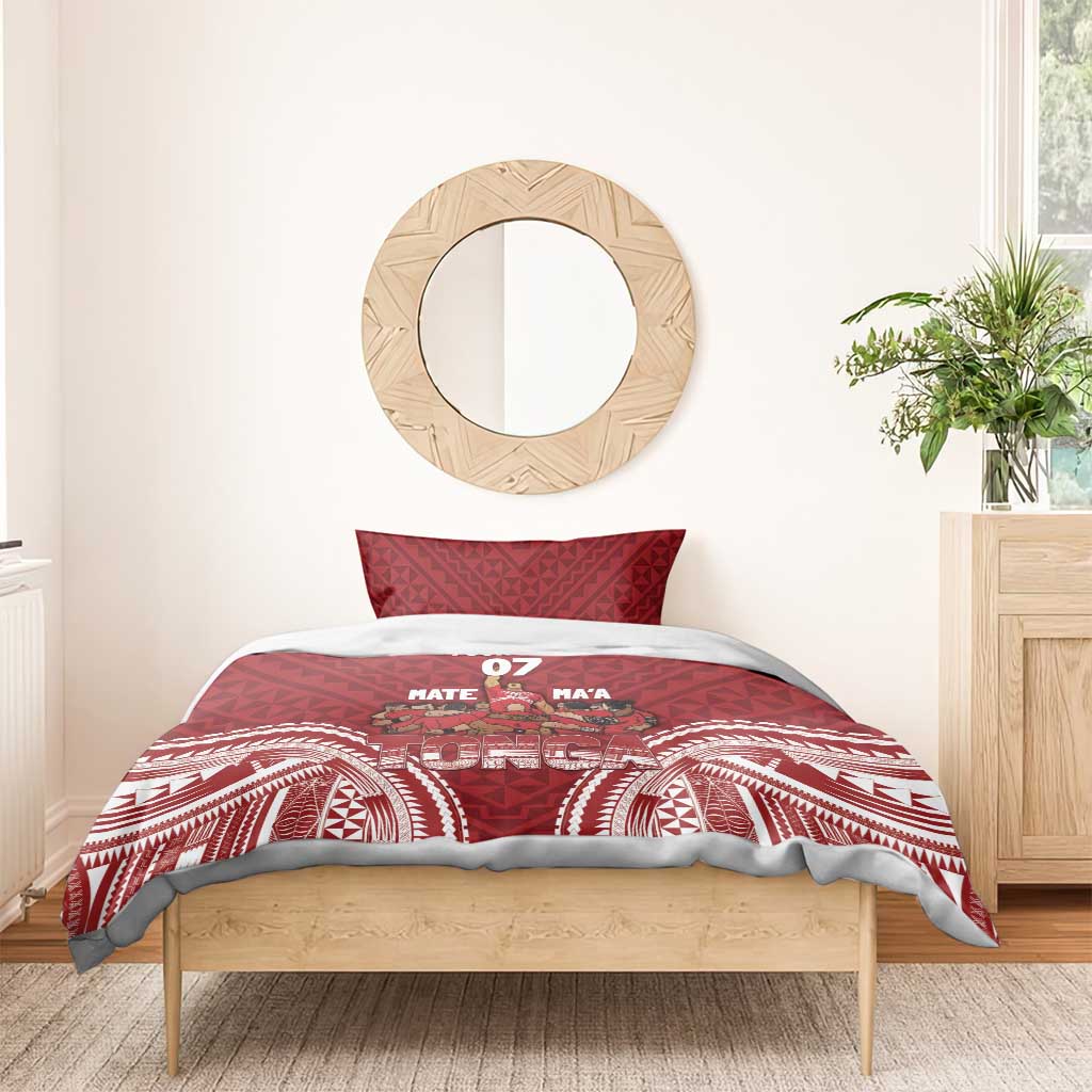 Personalized Mate Maa Tonga Rugby Bedding Set Ofa Atu Tonga - Vibe Hoodie Shop