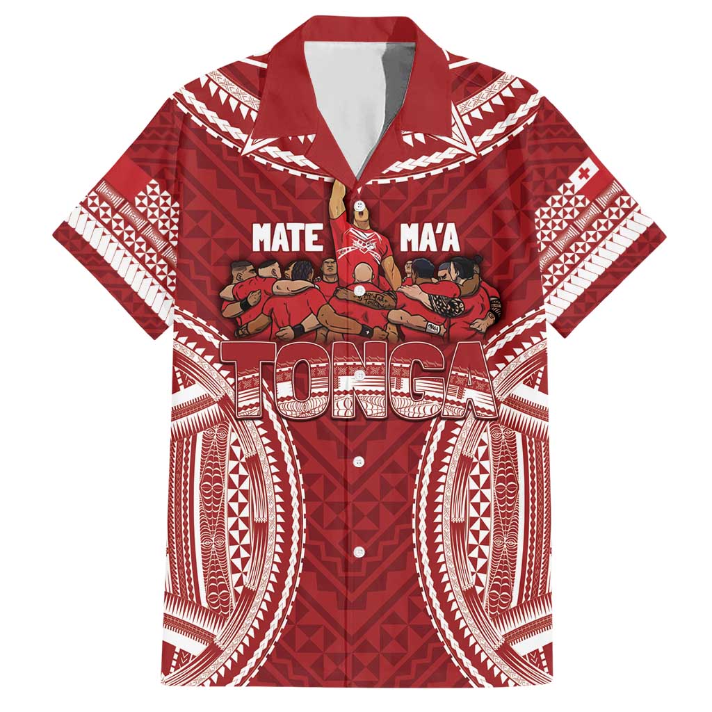 Personalized Mate Maa Tonga Rugby Hawaiian Shirt Ofa Atu Tonga - Vibe Hoodie Shop