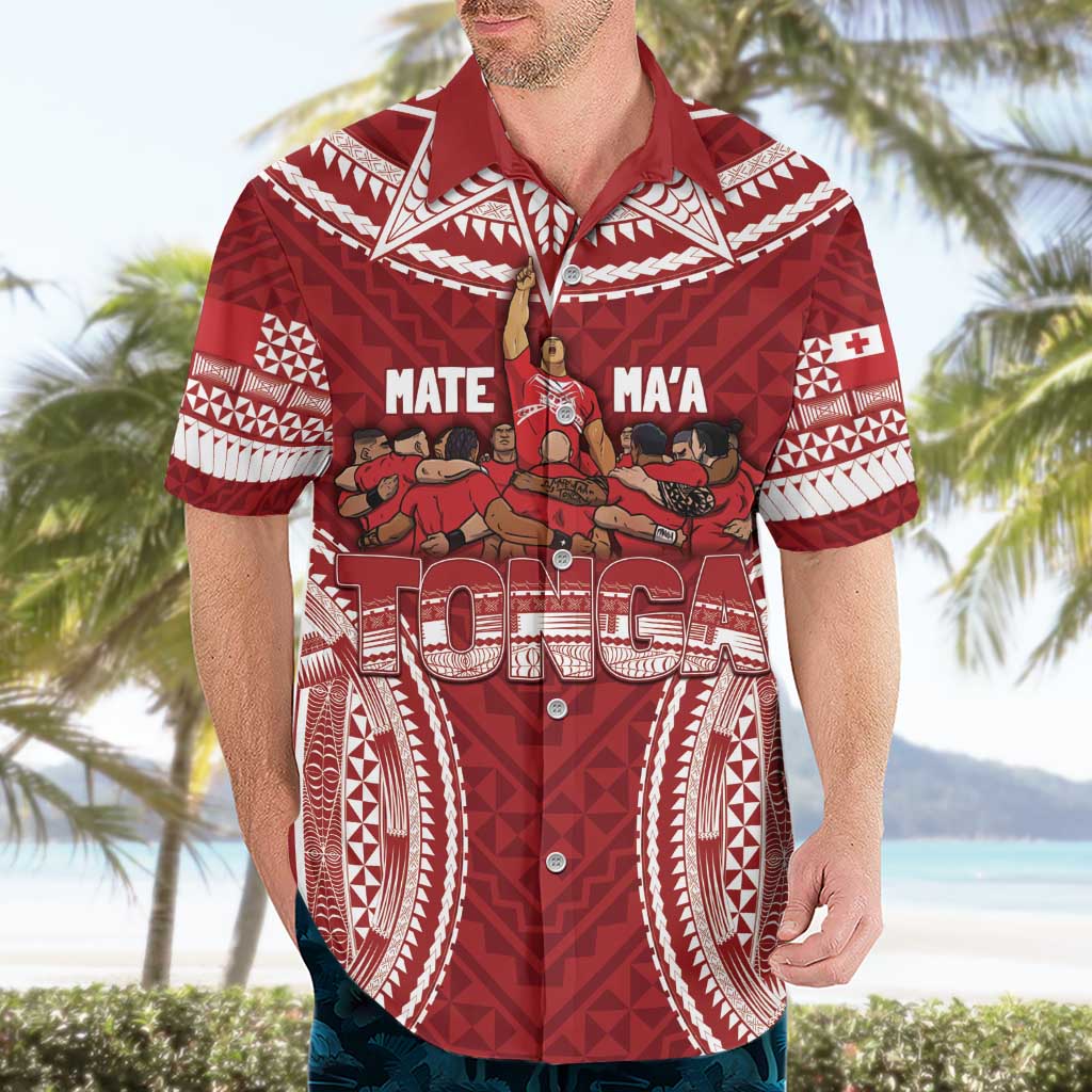 Personalized Mate Maa Tonga Rugby Hawaiian Shirt Ofa Atu Tonga - Vibe Hoodie Shop