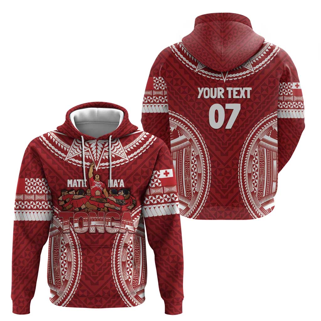 Personalized Mate Maa Tonga Rugby Hoodie Ofa Atu Tonga LT7 - Vibe Hoodie Shop