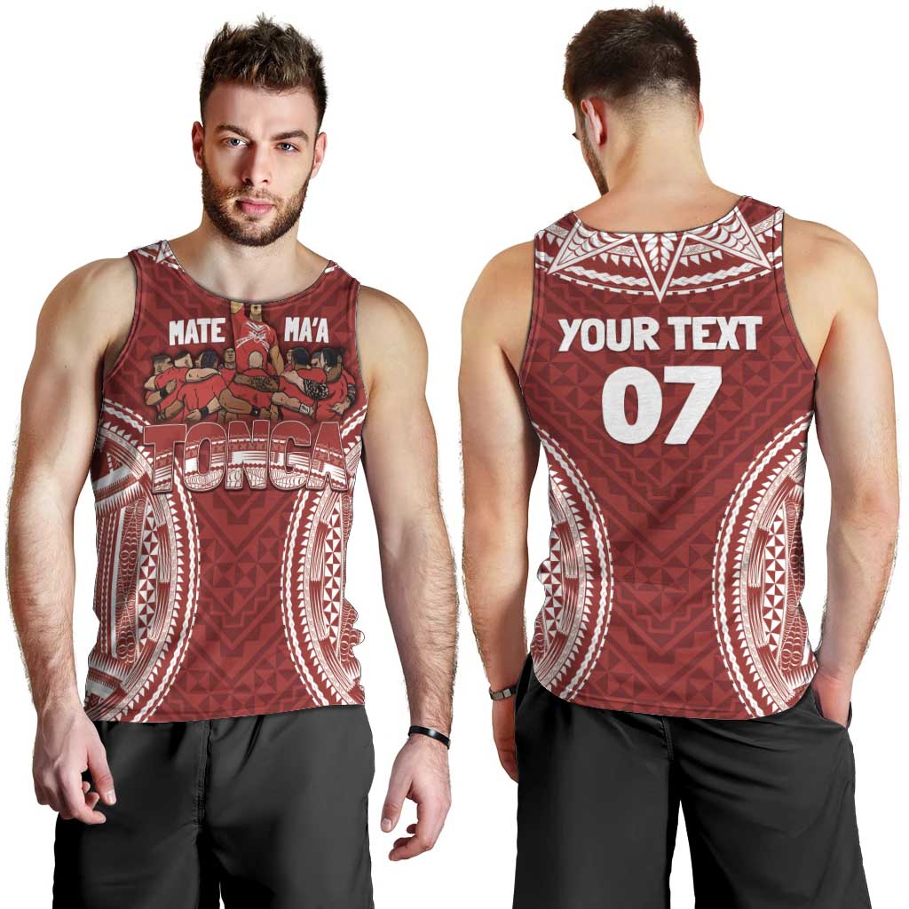 Personalized Mate Maa Tonga Rugby Men Tank Top Ofa Atu Tonga - Vibe Hoodie Shop