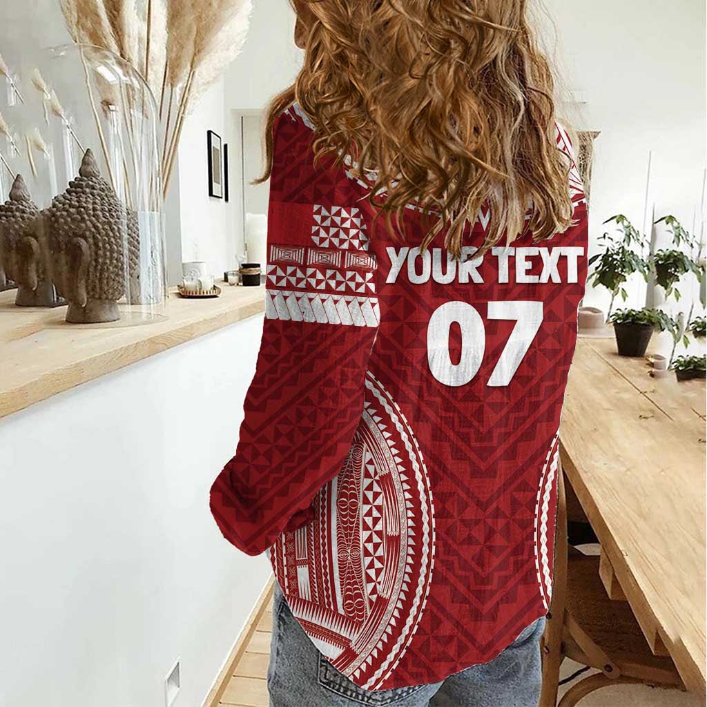 Personalized Mate Maa Tonga Rugby Women Casual Shirt Ofa Atu Tonga - Vibe Hoodie Shop