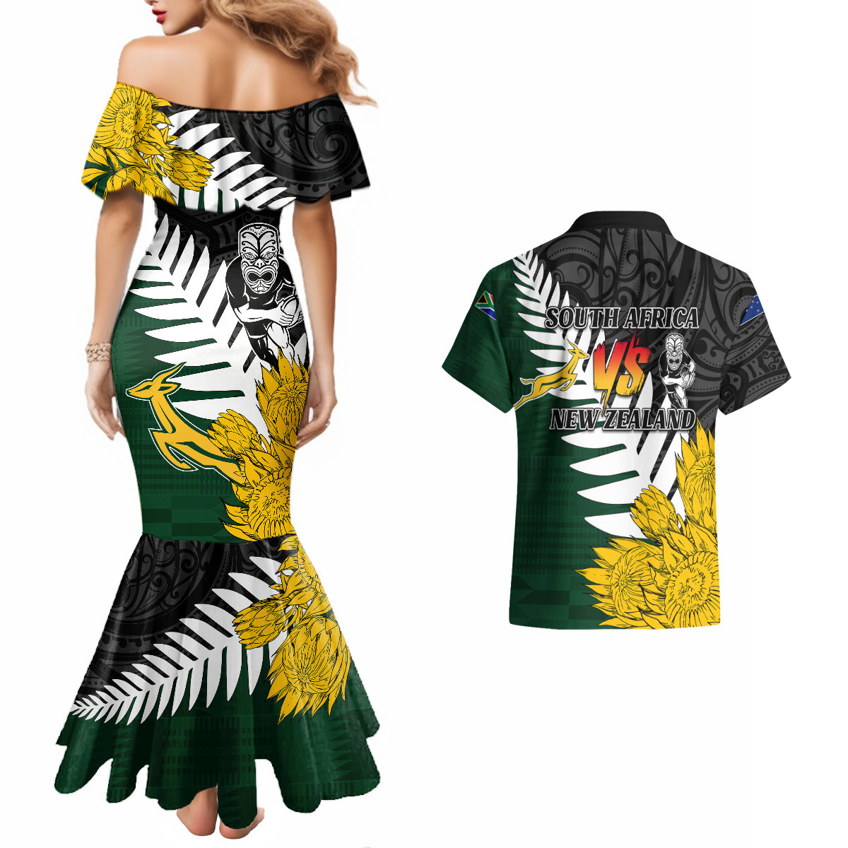 personalised-new-zealand-vs-south-africa-rugby-couples-matching-mermaid-dress-and-hawaiian-shirt-rivals-tribal-style