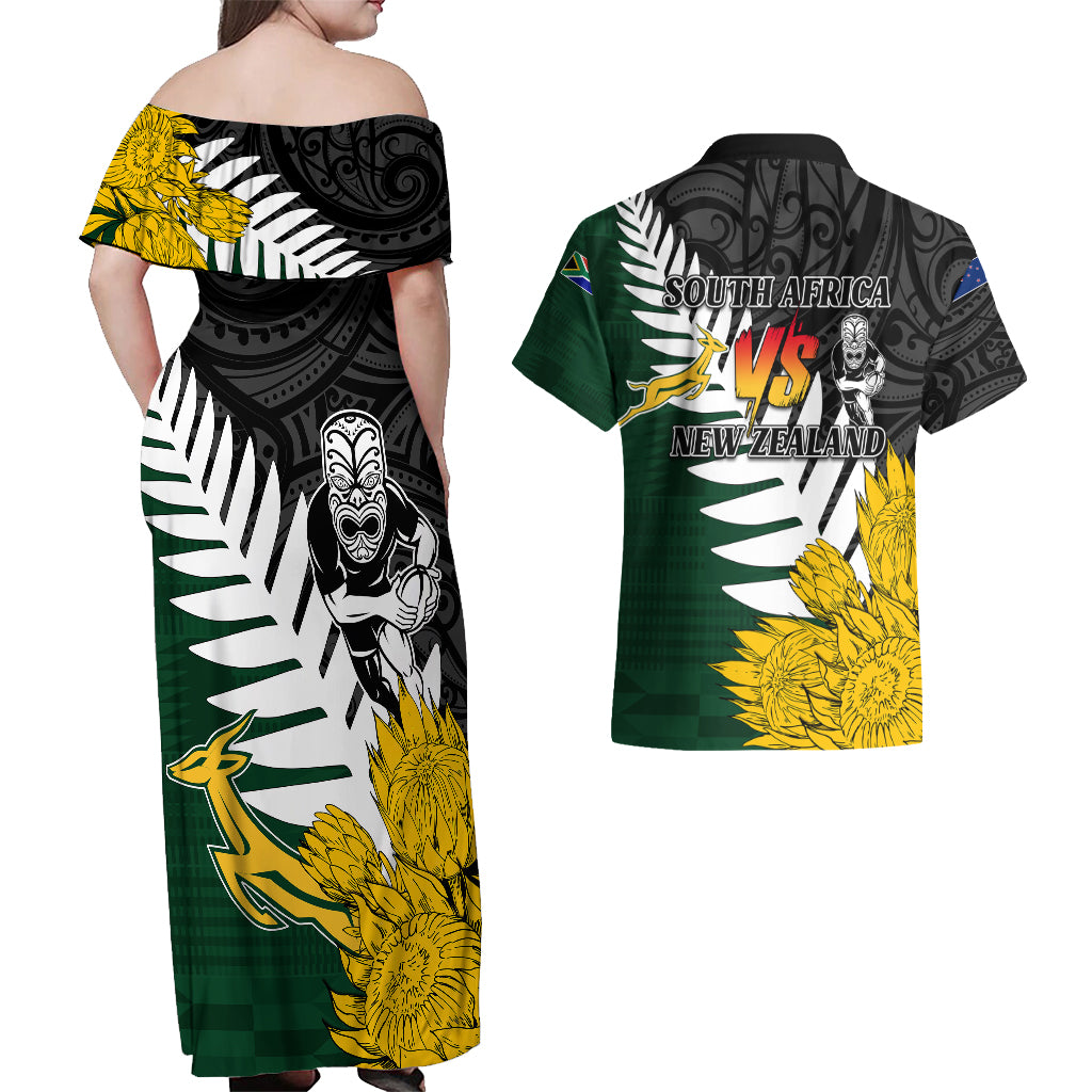personalised-new-zealand-vs-south-africa-rugby-couples-matching-off-shoulder-maxi-dress-and-hawaiian-shirt-rivals-tribal-style