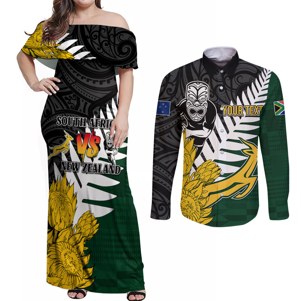 personalised-new-zealand-vs-south-africa-rugby-couples-matching-off-shoulder-maxi-dress-and-long-sleeve-button-shirts-rivals-tribal-style