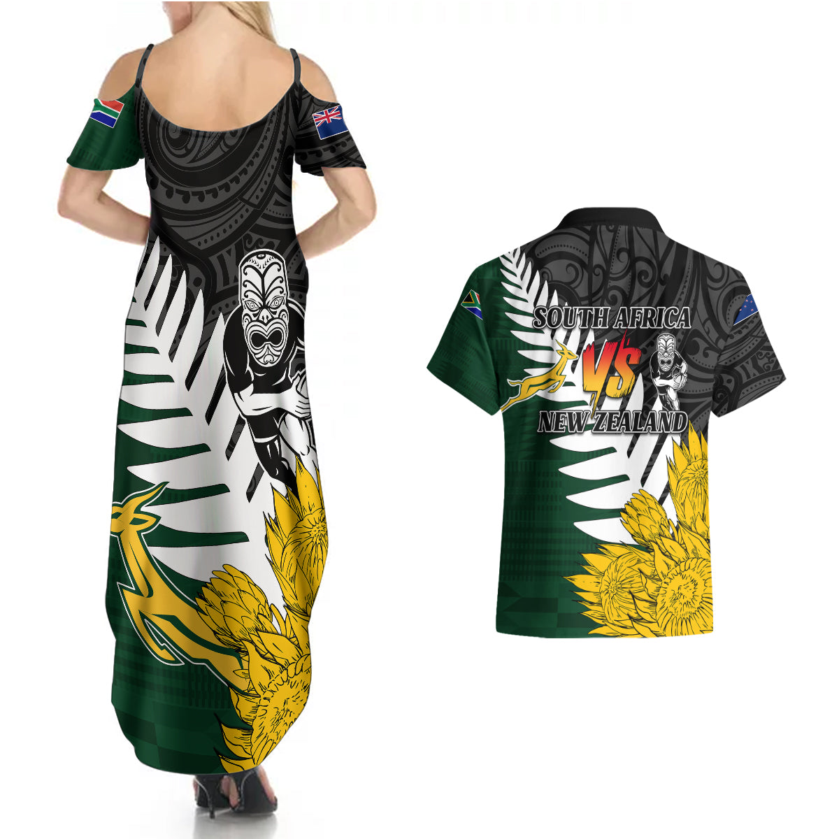 personalised-new-zealand-vs-south-africa-rugby-couples-matching-summer-maxi-dress-and-hawaiian-shirt-rivals-tribal-style