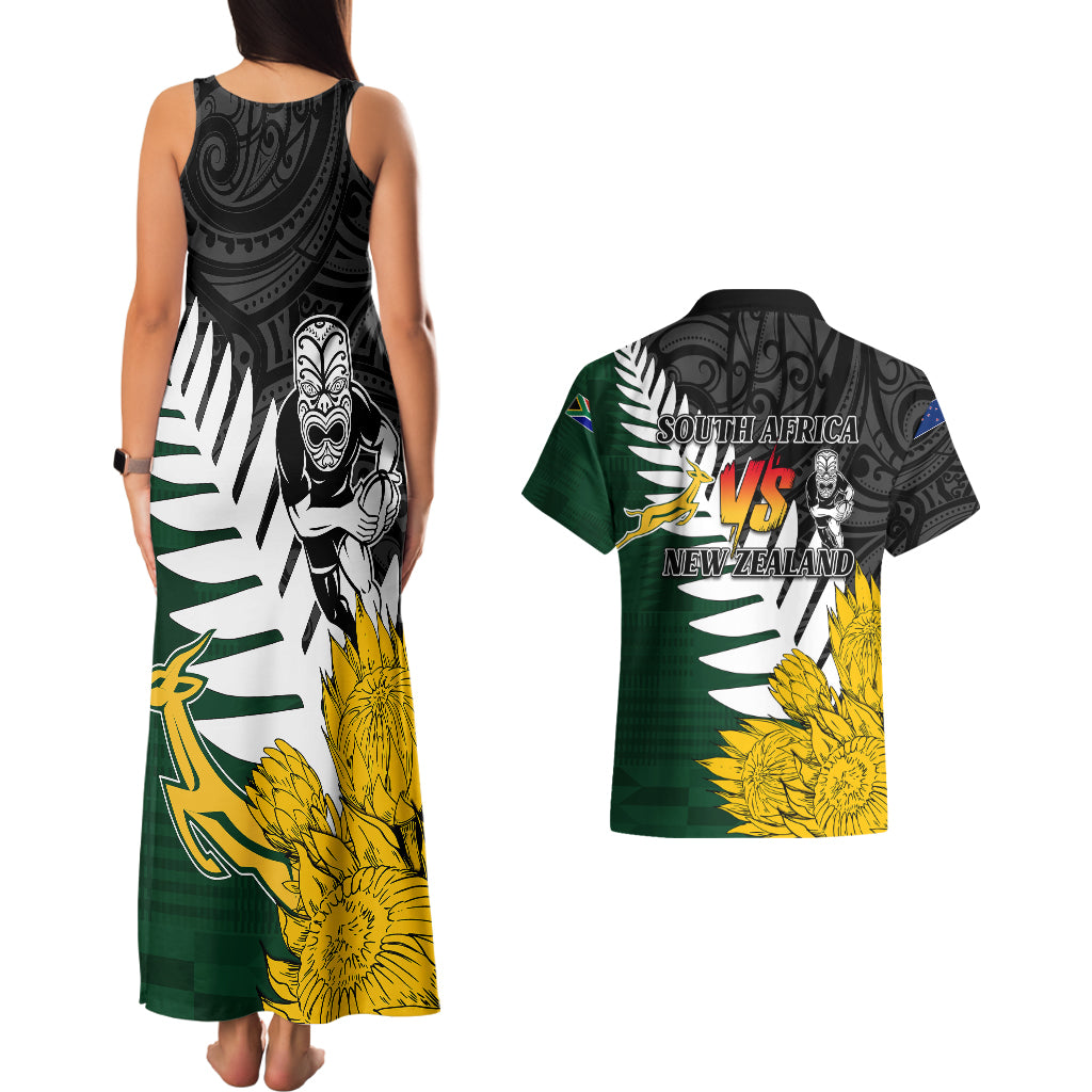 personalised-new-zealand-vs-south-africa-rugby-couples-matching-tank-maxi-dress-and-hawaiian-shirt-rivals-tribal-style