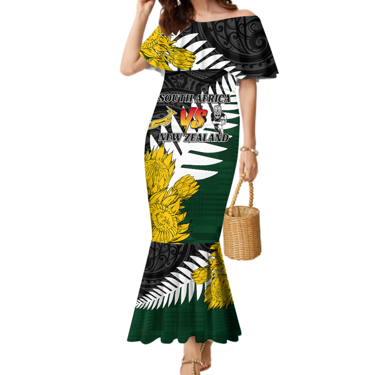 personalised-new-zealand-vs-south-africa-rugby-mermaid-dress-rivals-tribal-style