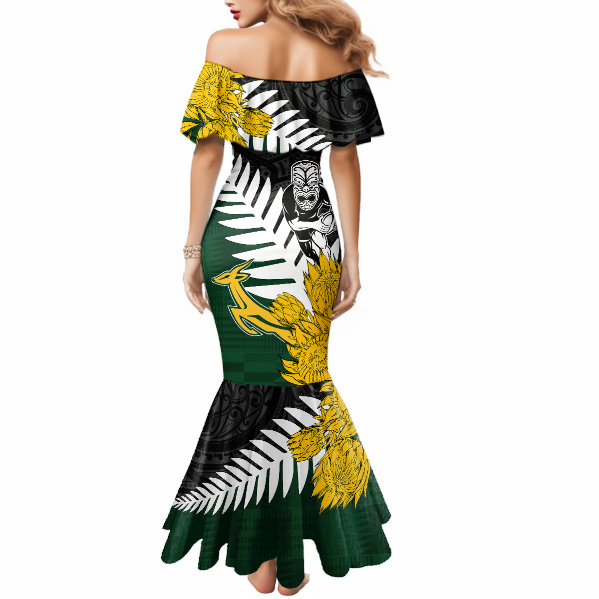 personalised-new-zealand-vs-south-africa-rugby-mermaid-dress-rivals-tribal-style