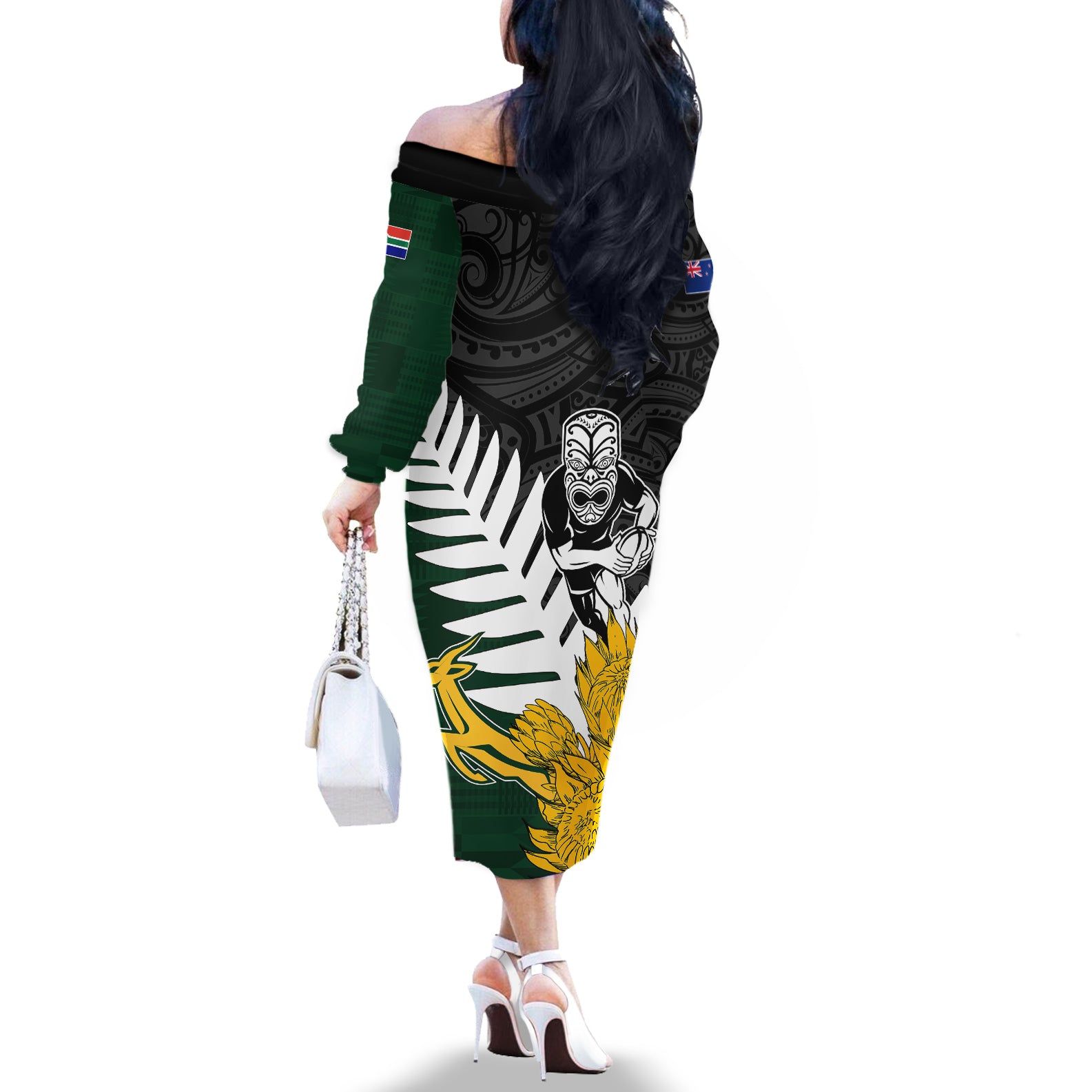 personalised-new-zealand-vs-south-africa-rugby-off-the-shoulder-long-sleeve-dress-rivals-tribal-style