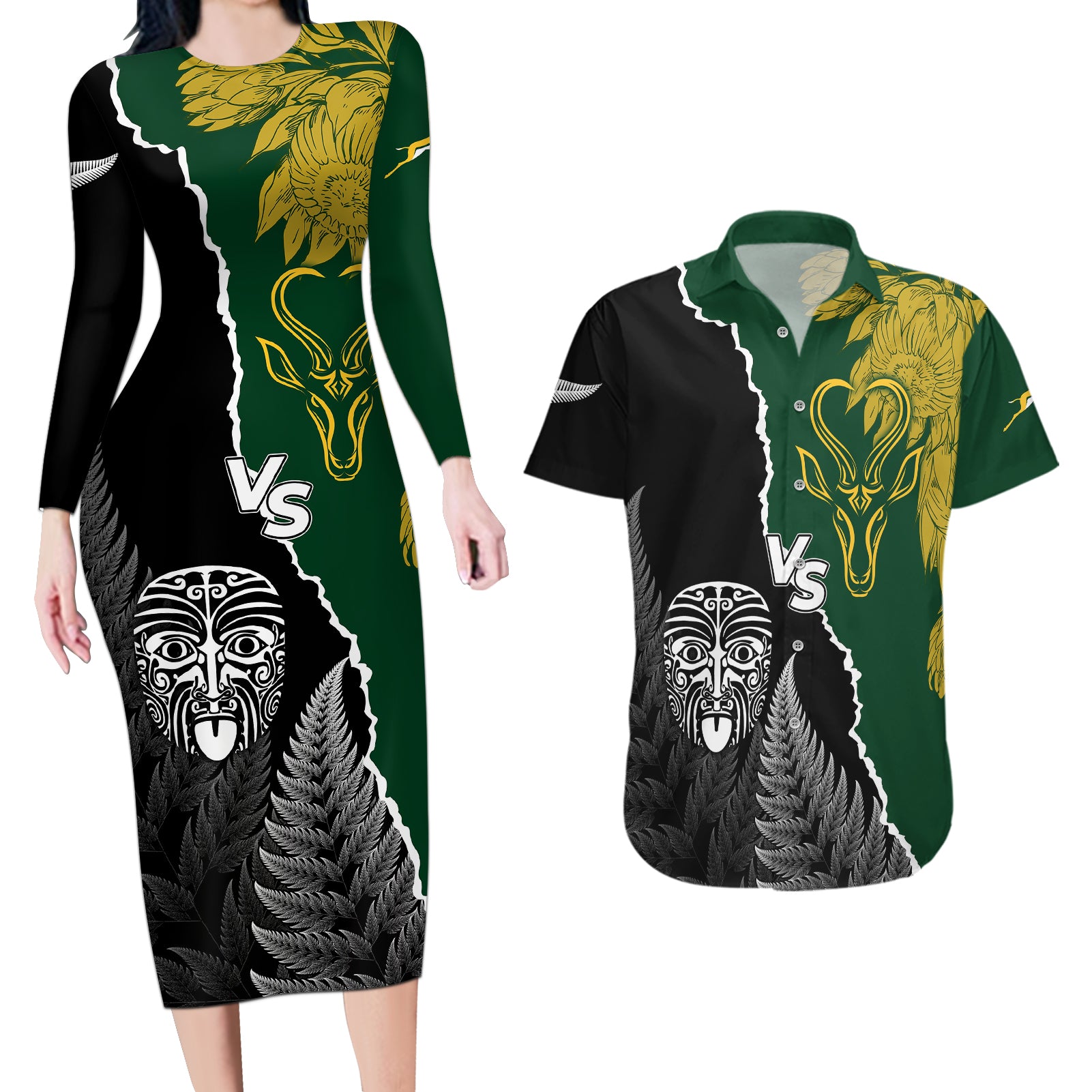 personalised-new-zealand-vs-south-africa-rugby-couples-matching-long-sleeve-bodycon-dress-and-hawaiian-shirt-rivals-dynamics