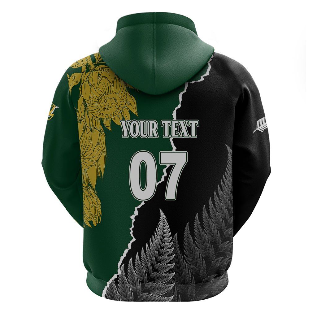 Personalised New Zealand Vs South Africa Rugby Hoodie Rivals Dynamics LT7 - Vibe Hoodie Shop