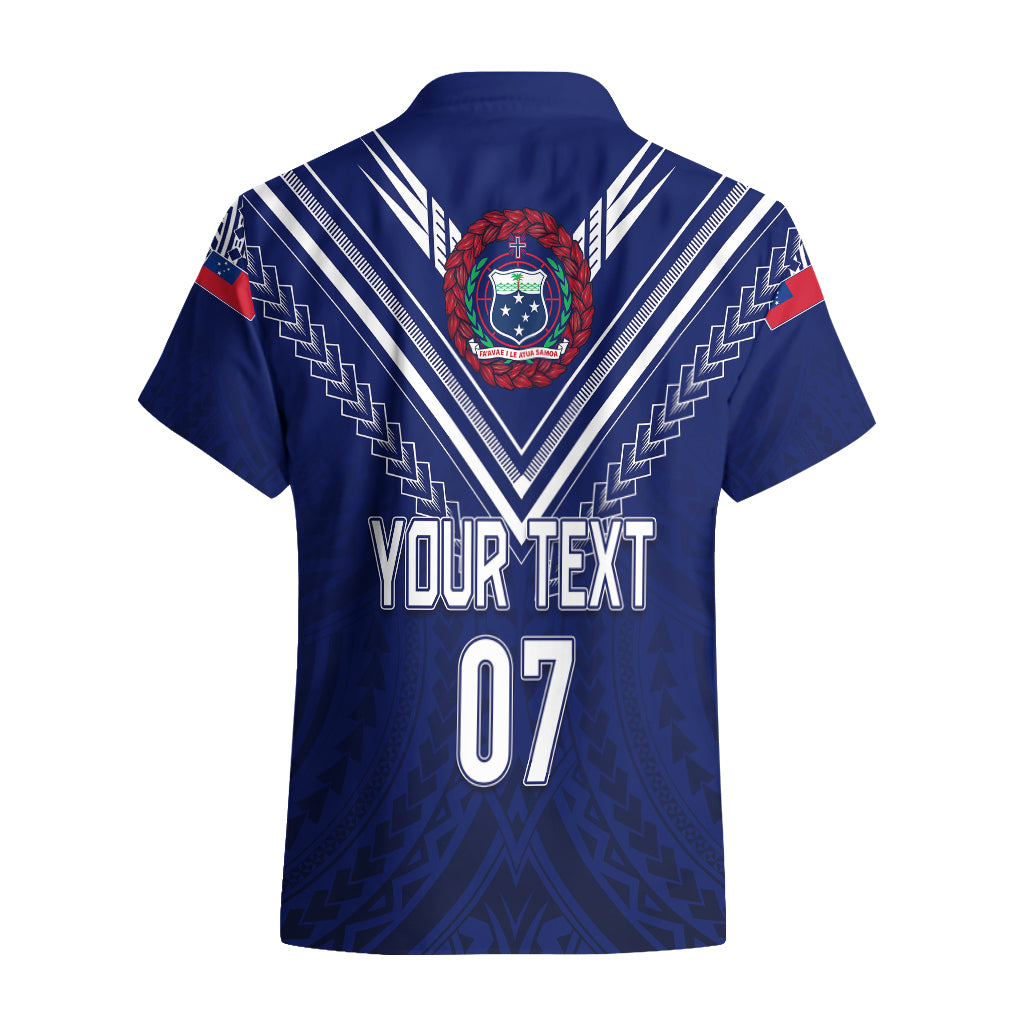 Personalised Samoa Rugby Hawaiian Shirt World Cup 2023 Siamupini Siva Tau - Vibe Hoodie Shop