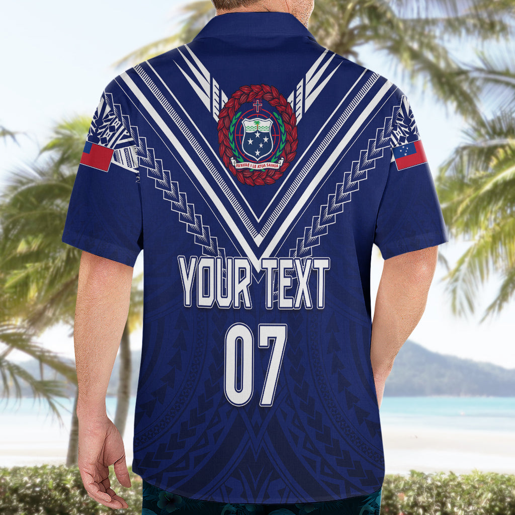 Personalised Samoa Rugby Hawaiian Shirt World Cup 2023 Siamupini Siva Tau - Vibe Hoodie Shop