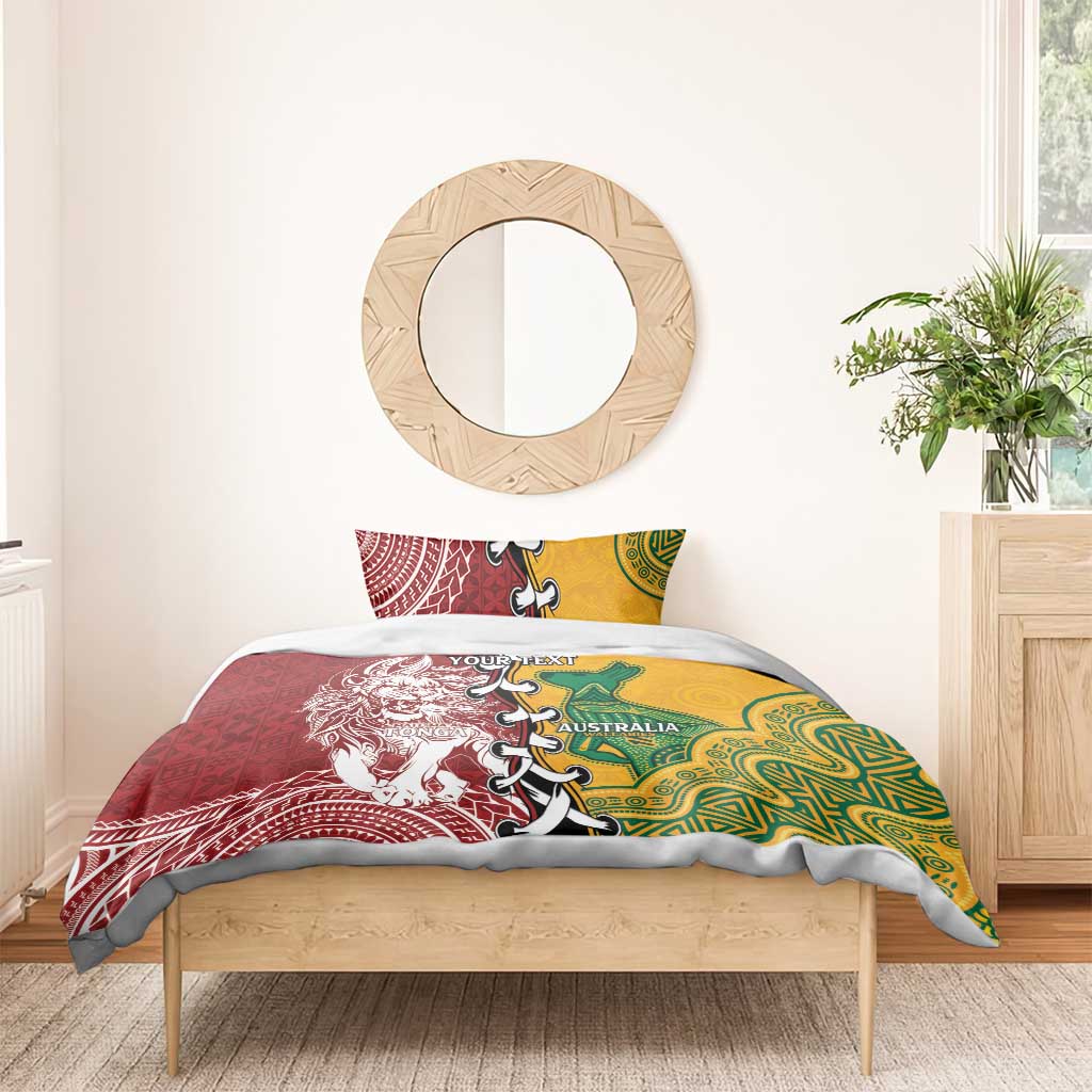 Mate Ma'a Tonga Vs Australia Rugby Personalized Bedding Set Special Mascots - Vibe Hoodie Shop