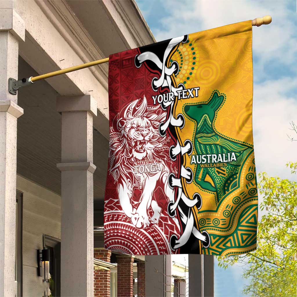Mate Ma'a Tonga Vs Australia Rugby Personalized Garden Flag Special Mascots - Vibe Hoodie Shop