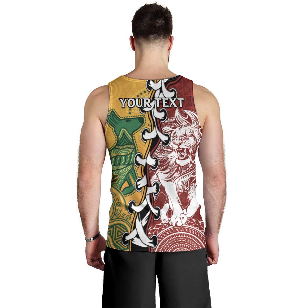 Mate Ma'a Tonga Vs Australia Rugby Personalized Men Tank Top Special Mascots - Vibe Hoodie Shop