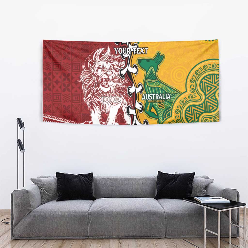 Mate Ma'a Tonga Vs Australia Rugby Personalized Tapestry Special Mascots - Vibe Hoodie Shop