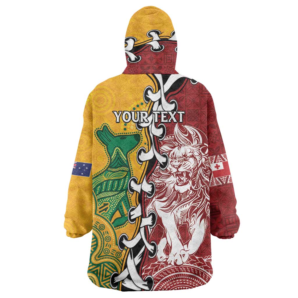 Mate Ma'a Tonga Vs Australia Rugby Personalized Wearable Blanket Hoodie Special Mascots - Vibe Hoodie Shop