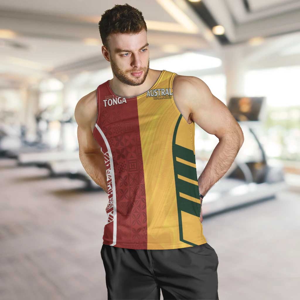 Australia - Tonga Rugby Custom Men Tank Top Minimalist Dynamic - Vibe Hoodie Shop