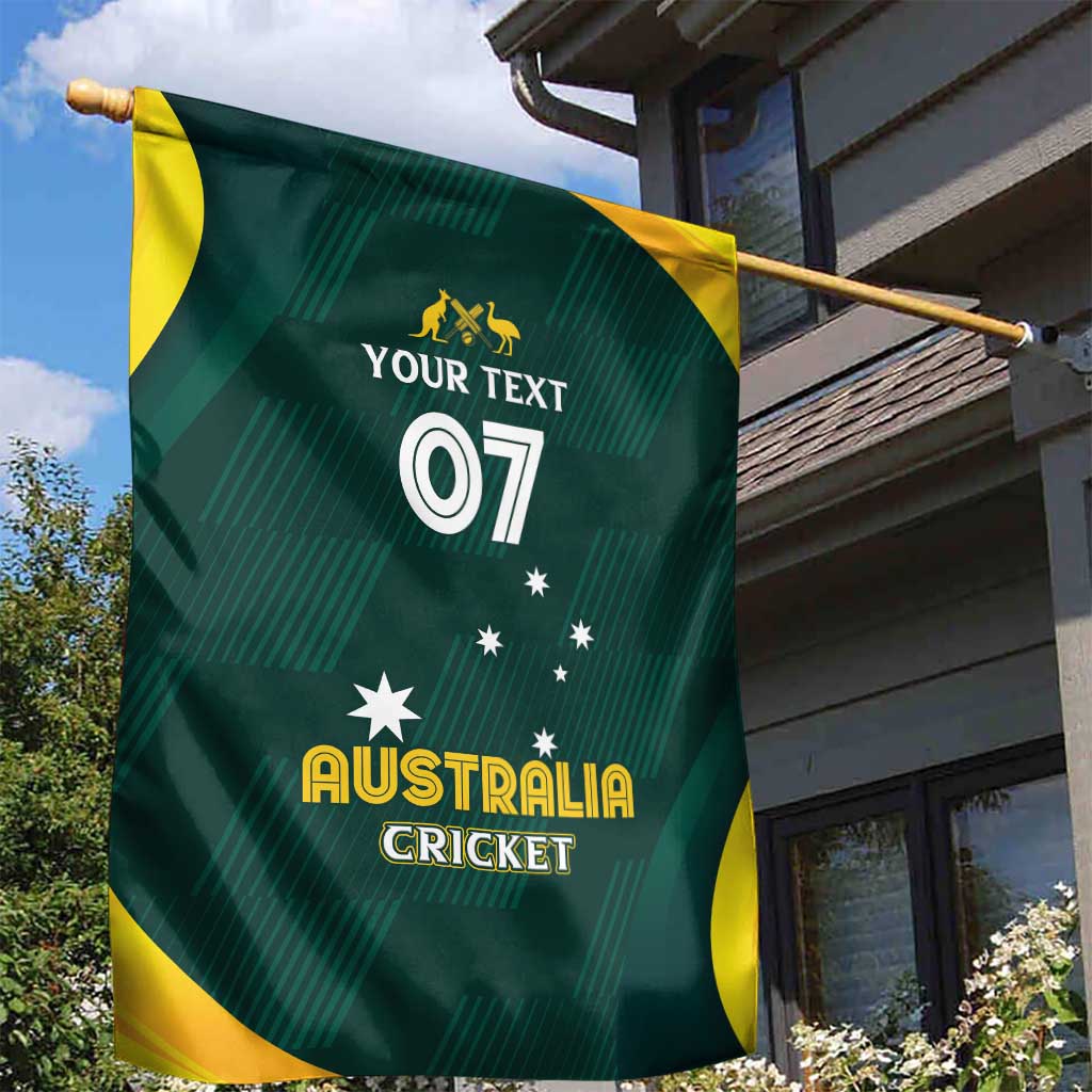 Australia Cricket Custom Garden Flag GO Aussie - Modern Motif - Vibe Hoodie Shop