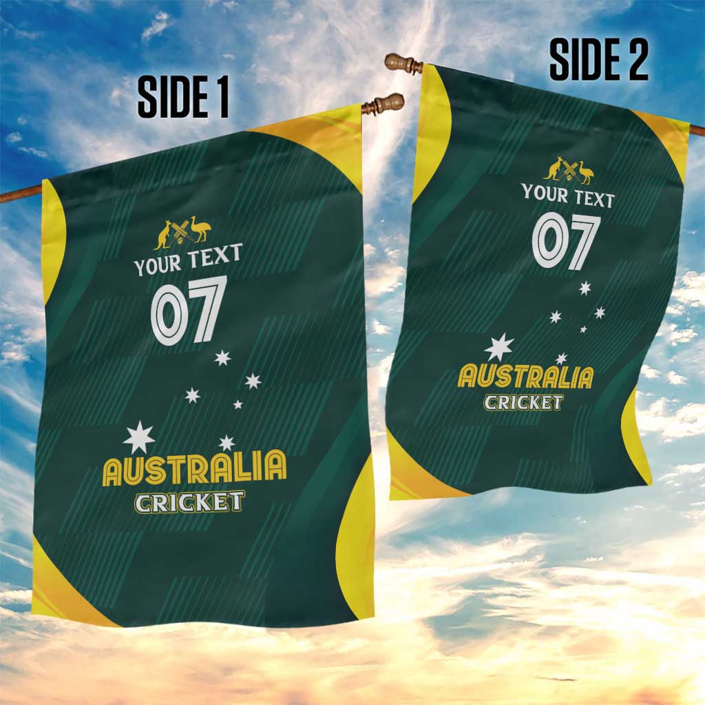 Australia Cricket Custom Garden Flag GO Aussie - Modern Motif - Vibe Hoodie Shop
