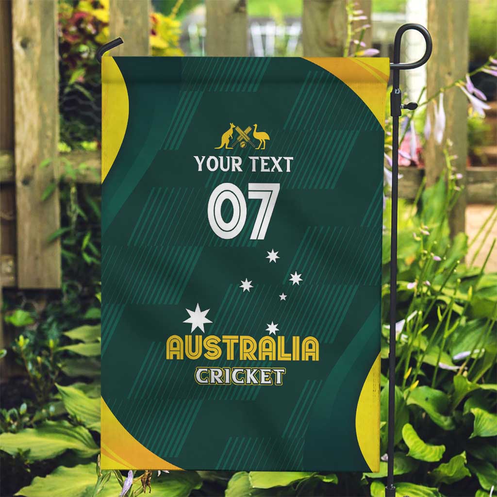 Australia Cricket Custom Garden Flag GO Aussie - Modern Motif - Vibe Hoodie Shop