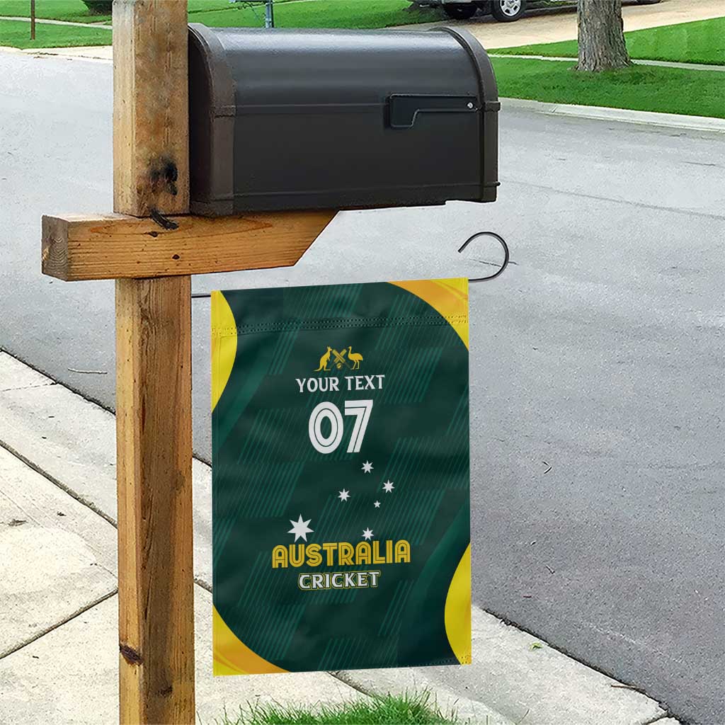 Australia Cricket Custom Garden Flag GO Aussie - Modern Motif - Vibe Hoodie Shop