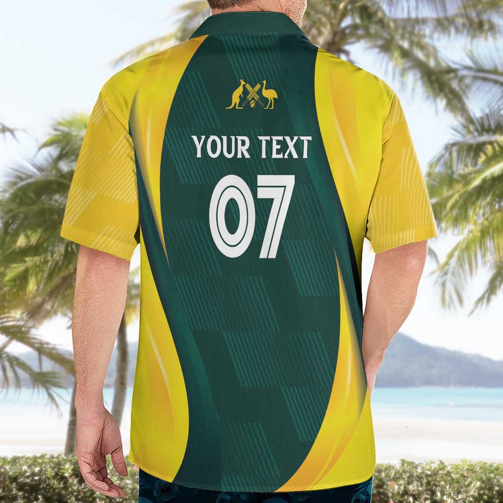 Australia Cricket Custom Hawaiian Shirt GO Aussie - Modern Motif - Vibe Hoodie Shop