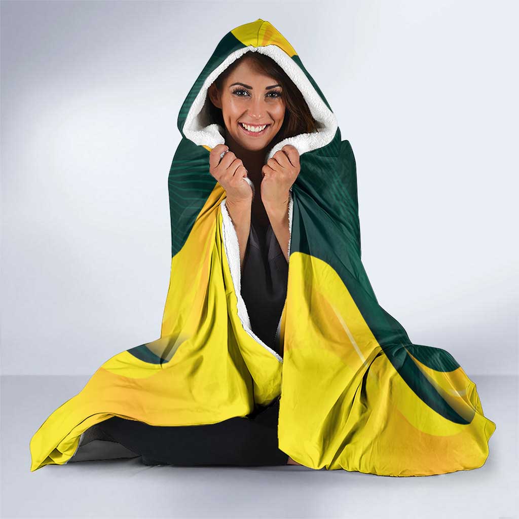 Australia Cricket Custom Hooded Blanket GO Aussie - Modern Motif