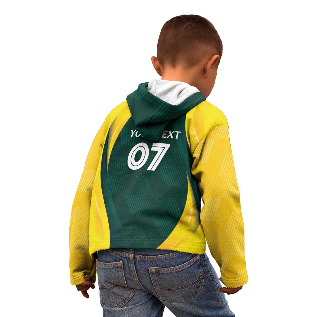 Australia Cricket Custom Kid Hoodie GO Aussie - Modern Motif - Vibe Hoodie Shop