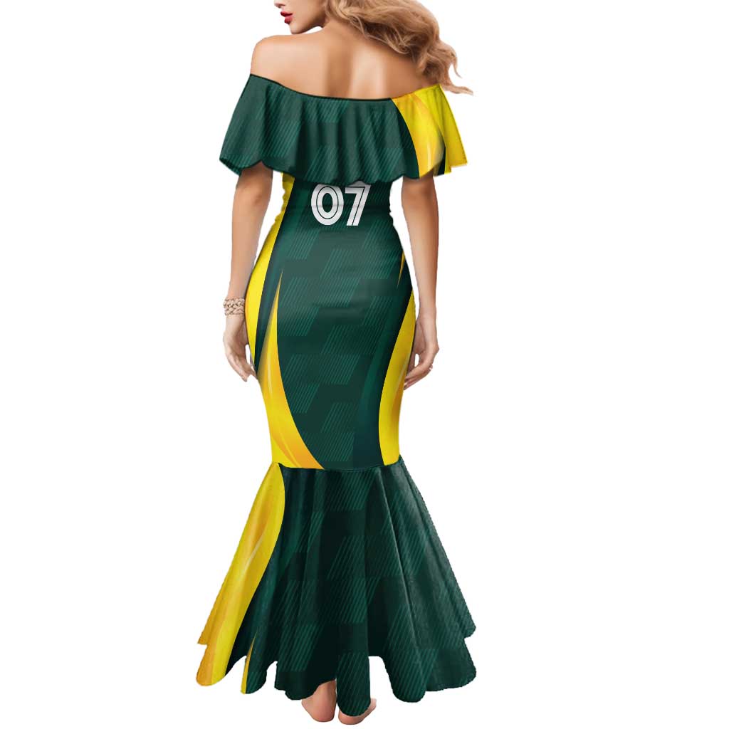 Australia Cricket Custom Mermaid Dress GO Aussie - Modern Motif