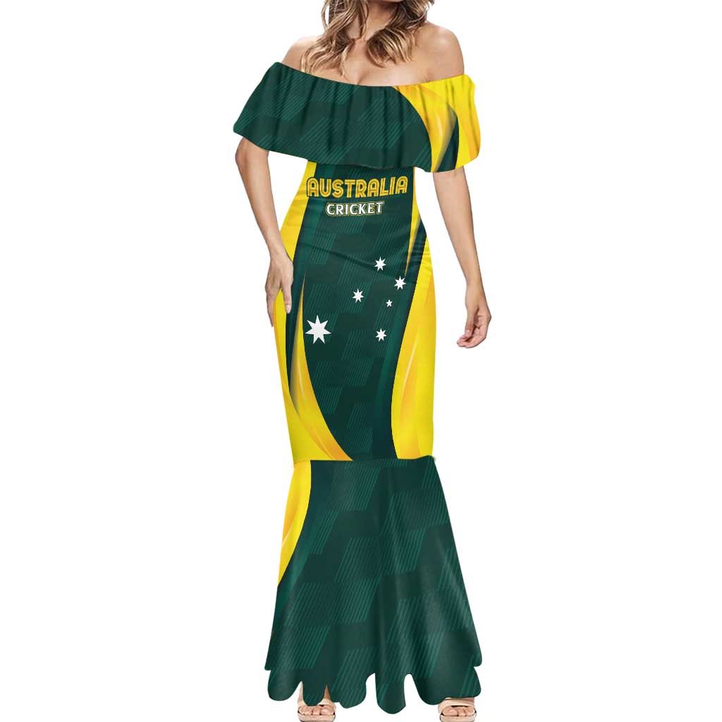 Australia Cricket Custom Mermaid Dress GO Aussie - Modern Motif