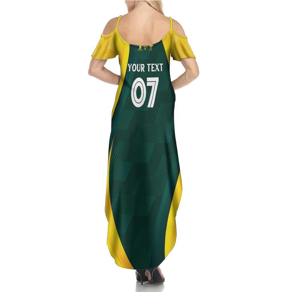 Australia Cricket Custom Summer Maxi Dress GO Aussie - Modern Motif