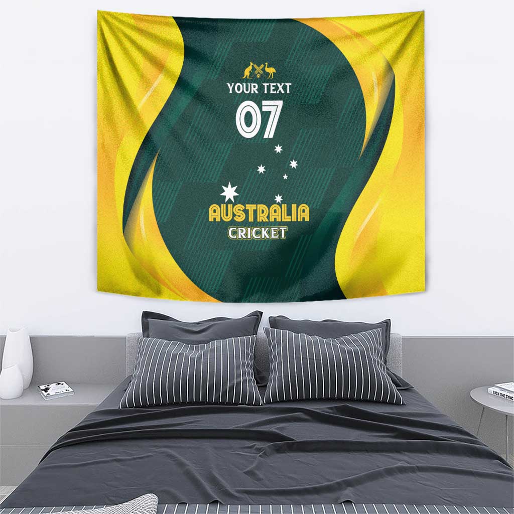 Australia Cricket Custom Tapestry GO Aussie - Modern Motif - Vibe Hoodie Shop