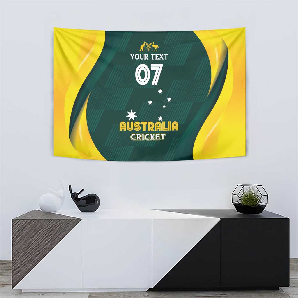 Australia Cricket Custom Tapestry GO Aussie - Modern Motif - Vibe Hoodie Shop