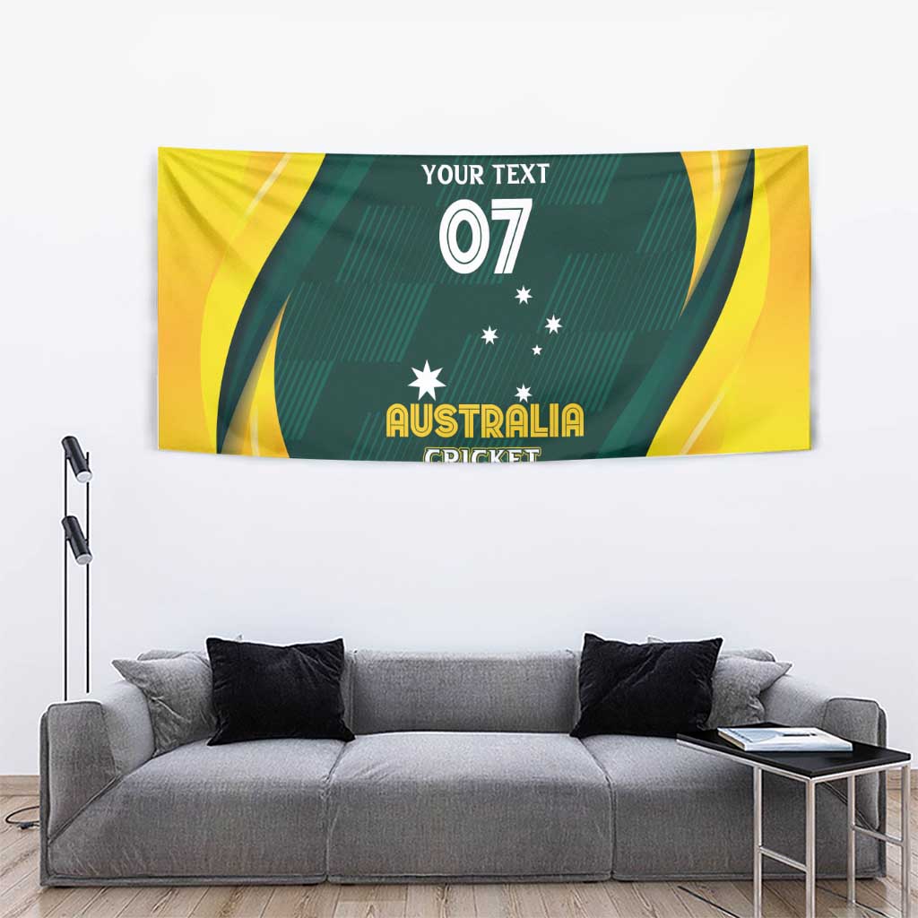 Australia Cricket Custom Tapestry GO Aussie - Modern Motif - Vibe Hoodie Shop