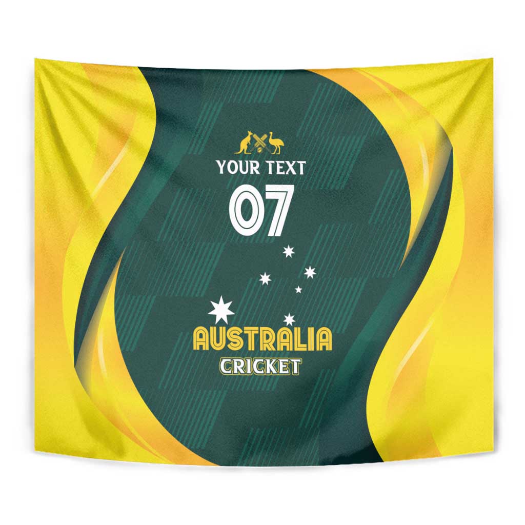 Australia Cricket Custom Tapestry GO Aussie - Modern Motif - Vibe Hoodie Shop