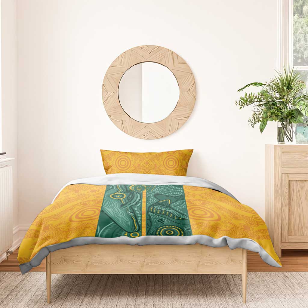 Australia 2024 Custom Bedding Set Aboriginal GO Team Aussie - Vibe Hoodie Shop