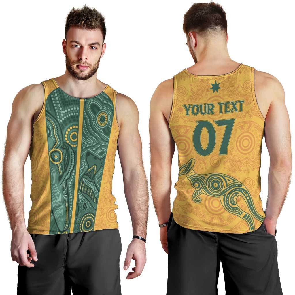 Australia 2024 Custom Men Tank Top Aboriginal GO Team Aussie - Vibe Hoodie Shop