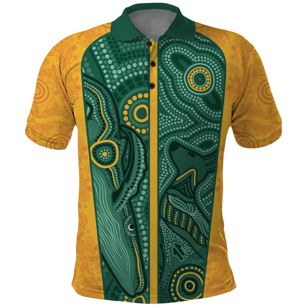 Australia 2024 Custom Polo Shirt Aboriginal GO Team Aussie - Vibe Hoodie Shop