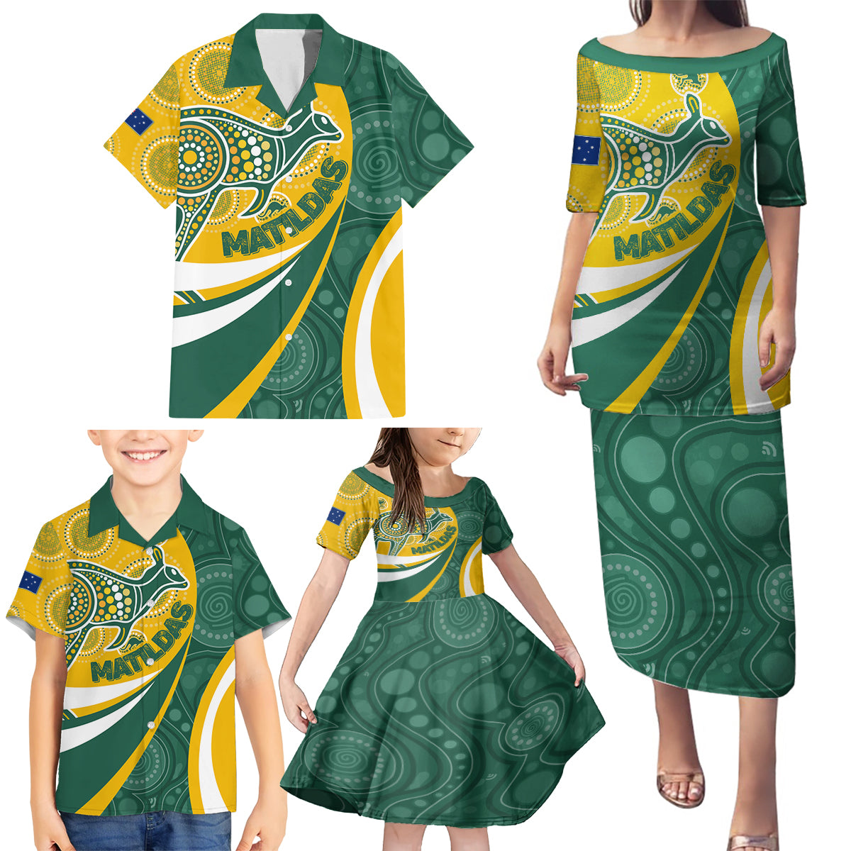 custom-australia-matildas-indigenous-family-matching-puletasi-dress-and-hawaiian-shirt-go-tilly-special