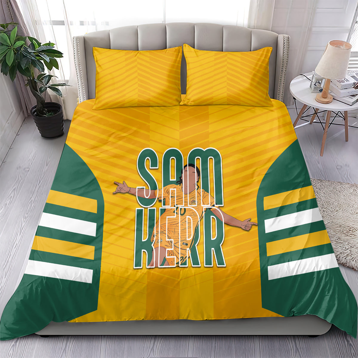 Australia Matildas Bedding Set Sam Kerr Legend - Vibe Hoodie Shop