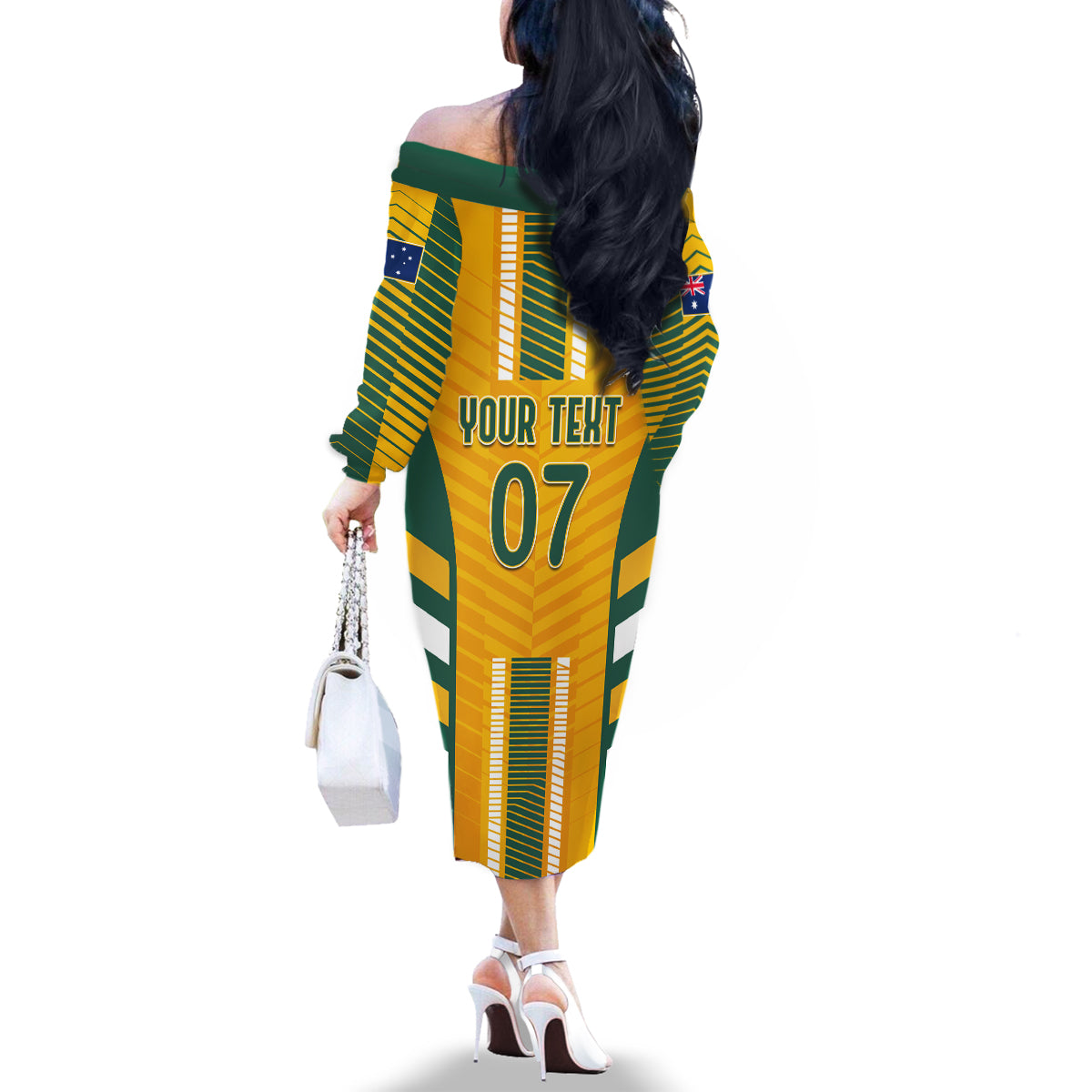 custom-australia-matildas-family-matching-off-shoulder-long-sleeve-dress-and-hawaiian-shirt-sam-kerr-legend