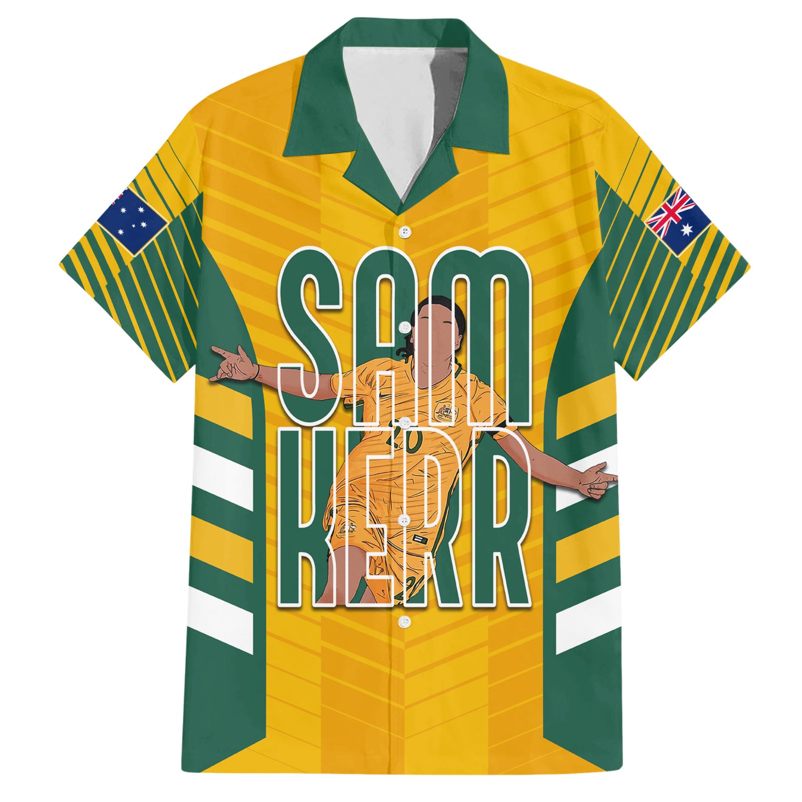 Custom Australia Matildas Hawaiian Shirt Sam Kerr Legend - Vibe Hoodie Shop