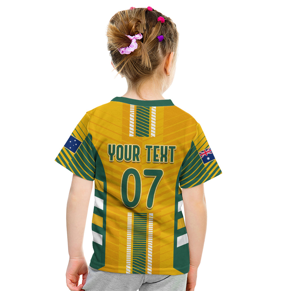 Custom Australia Matildas Kid T Shirt Sam Kerr Legend - Vibe Hoodie Shop