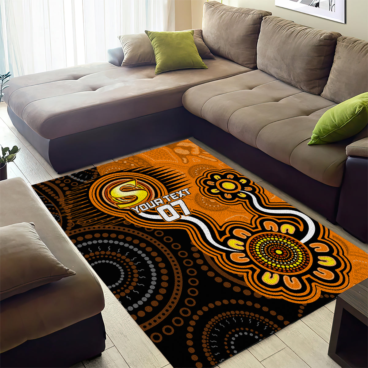 Custom Scorchers Cricket Indigenous Area Rug Champions Fire Up - Vibe Hoodie Shop