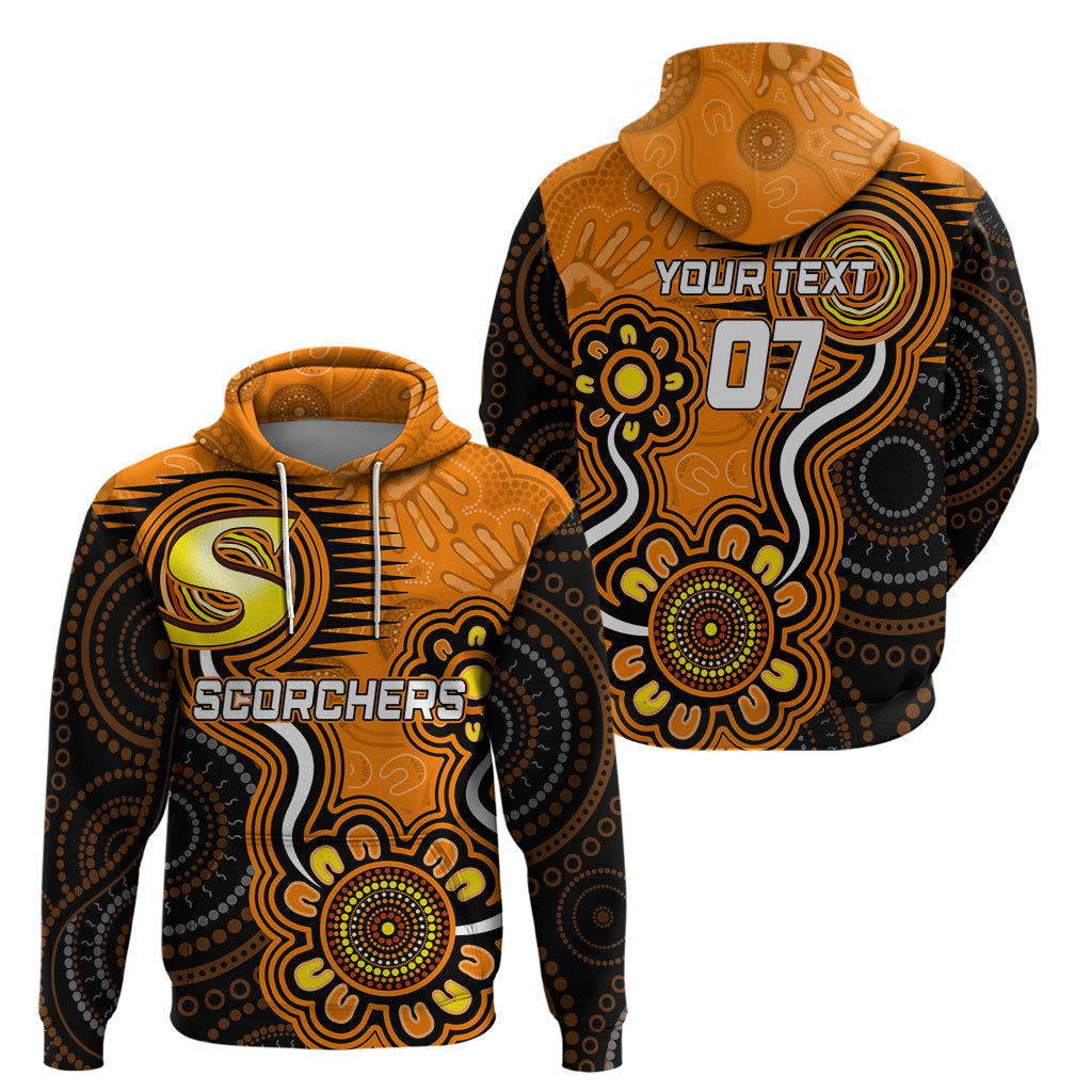 Custom Scorchers Cricket Indigenous Hoodie Champions Fire Up LT7 - Vibe Hoodie Shop
