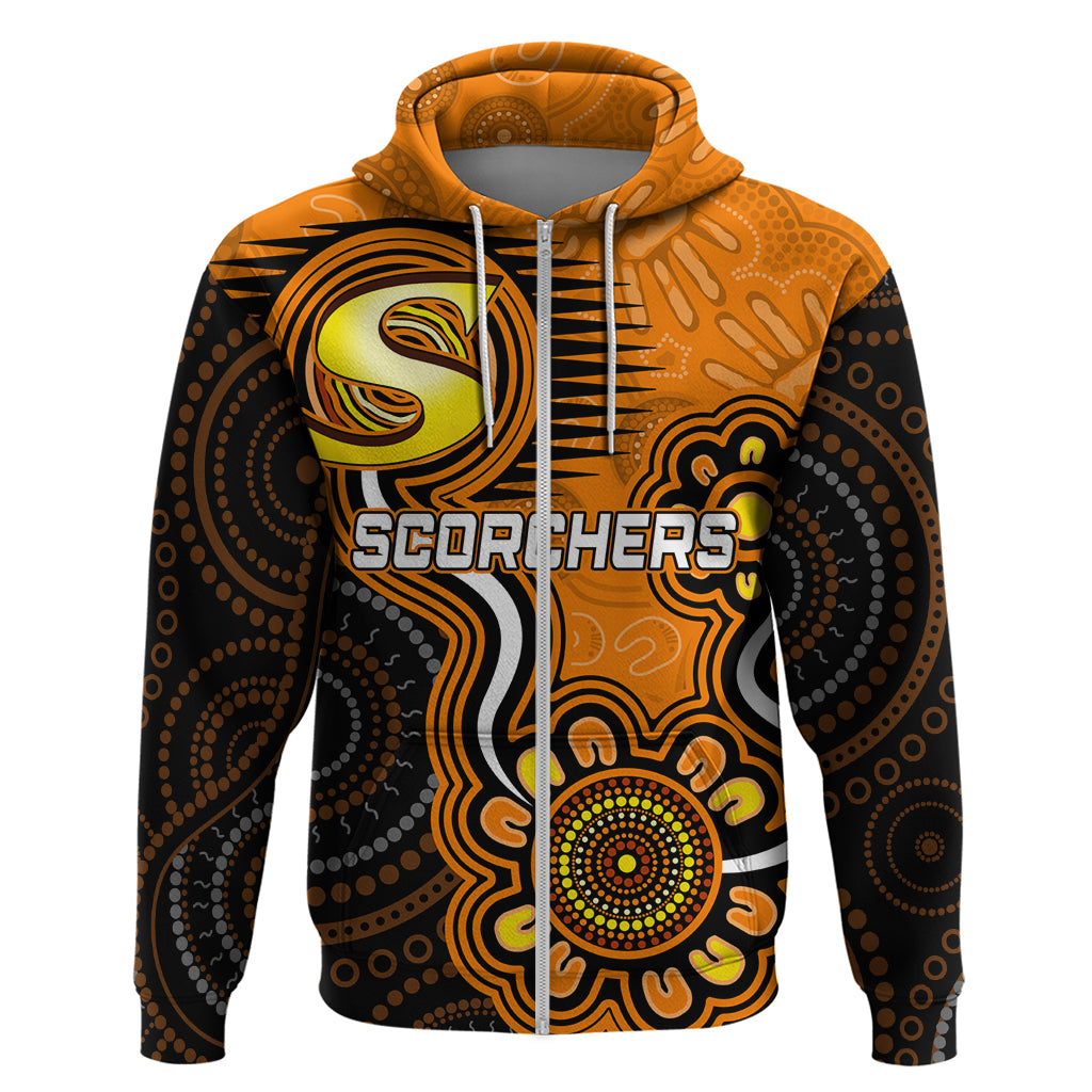 Custom Scorchers Cricket Indigenous Hoodie Champions Fire Up LT7 - Vibe Hoodie Shop